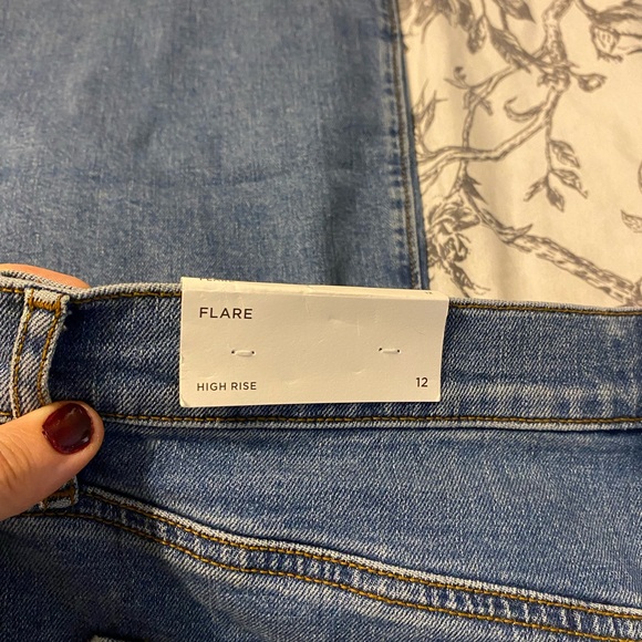 NWT Loft high waist flare jeans size 12 - Picture 4 of 4